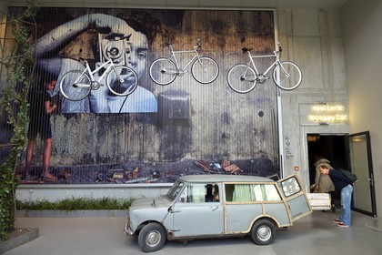 Germany, Berlin, Tiergarten district, 25 hours hotel, Neni Berlin restaurant and monkey bar in the Bikini building