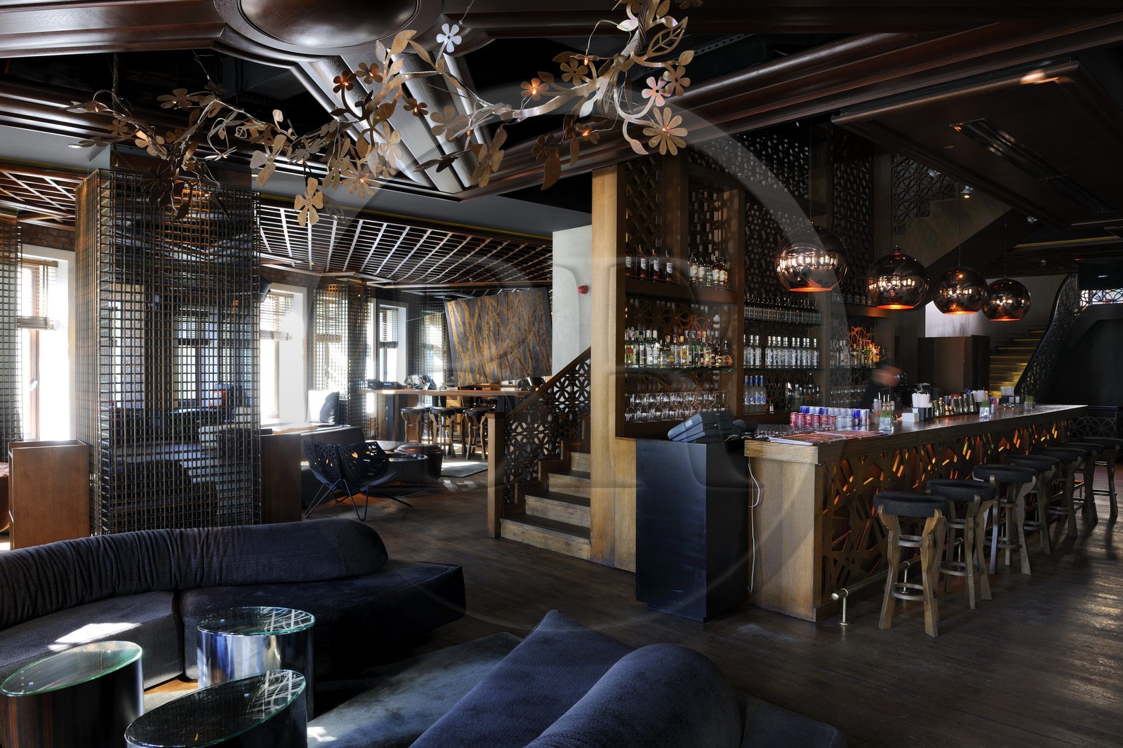 Turkey, Istanbul, Besiktas District, W Hotel in the Akaretler historical housing with terrace, five star hotel of the W American chain