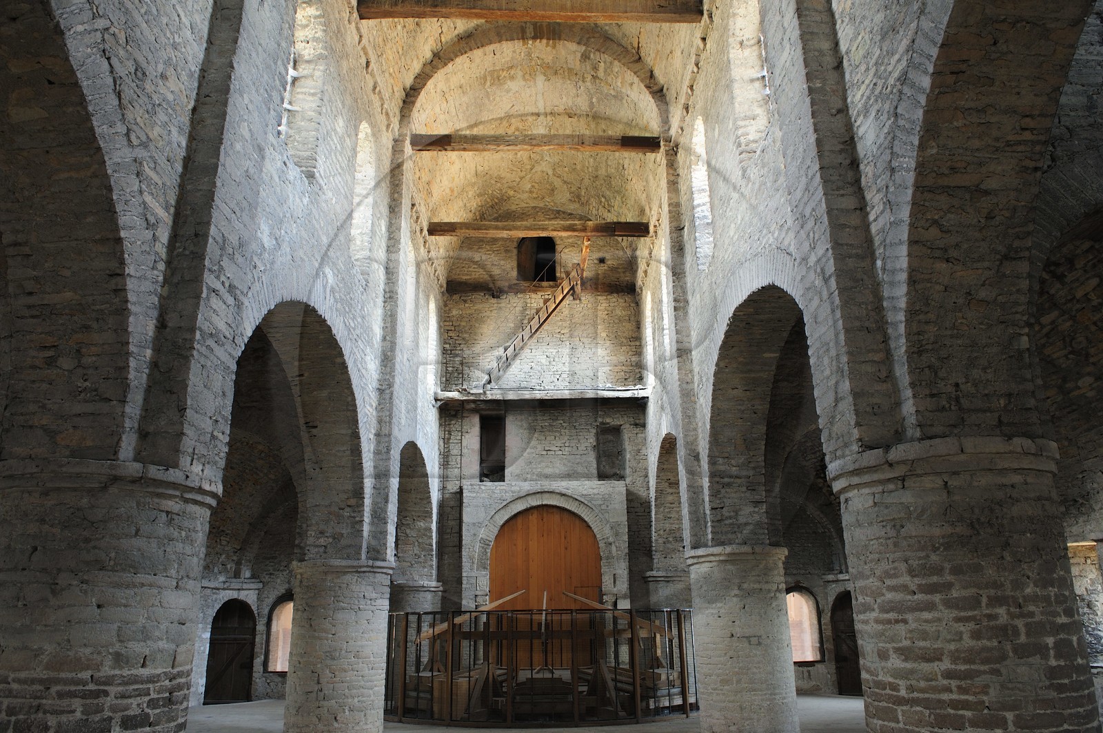 France, Saône et Loire (71), abbaye de Tournus, l'église Saint-Philibert, la chapelle Saint-Michel