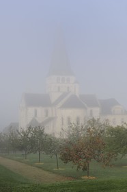 France, Seine-Maritime (76), Saint-Martin-de-Boscherville, Abbaye Saint-Georges de Boscherville du XIIe siècle et les jardins