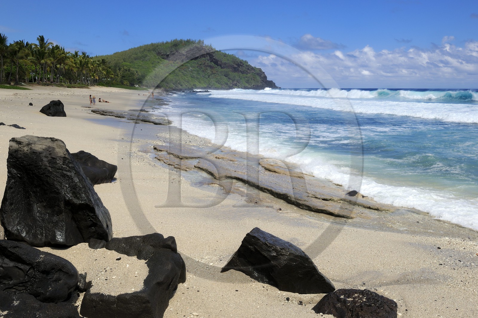 France, île de la Réunion, la côte sud, plage de Grand-Anse