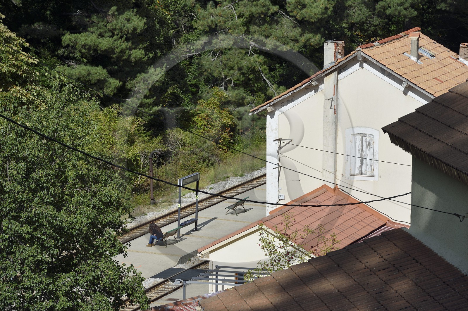 France, Haute Corse, Vivario, Vizzavona forest, Vizzavona train station
