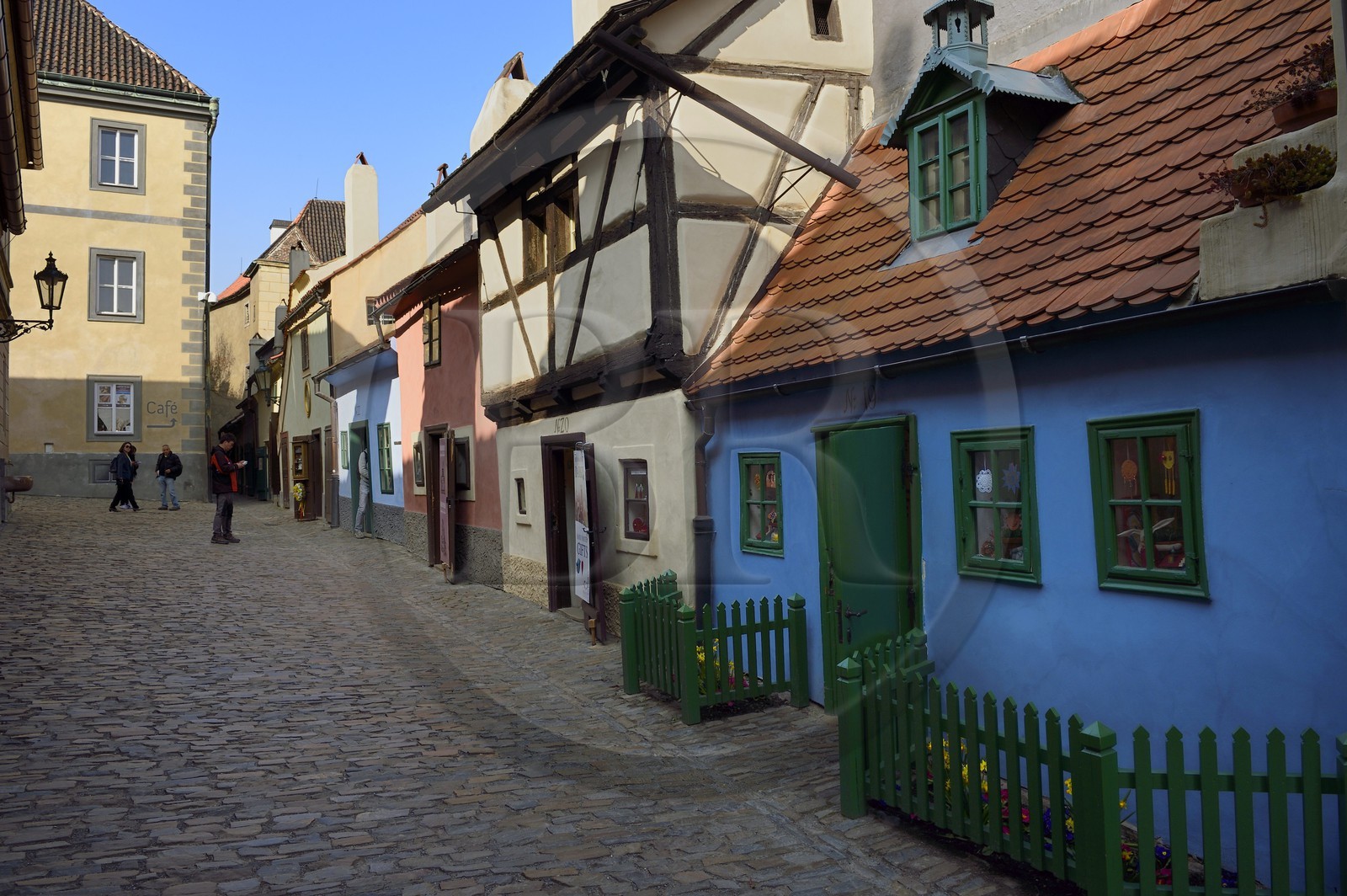 République Tchèque, Prague, Hradcany (quartier du château), la ruelle d'or