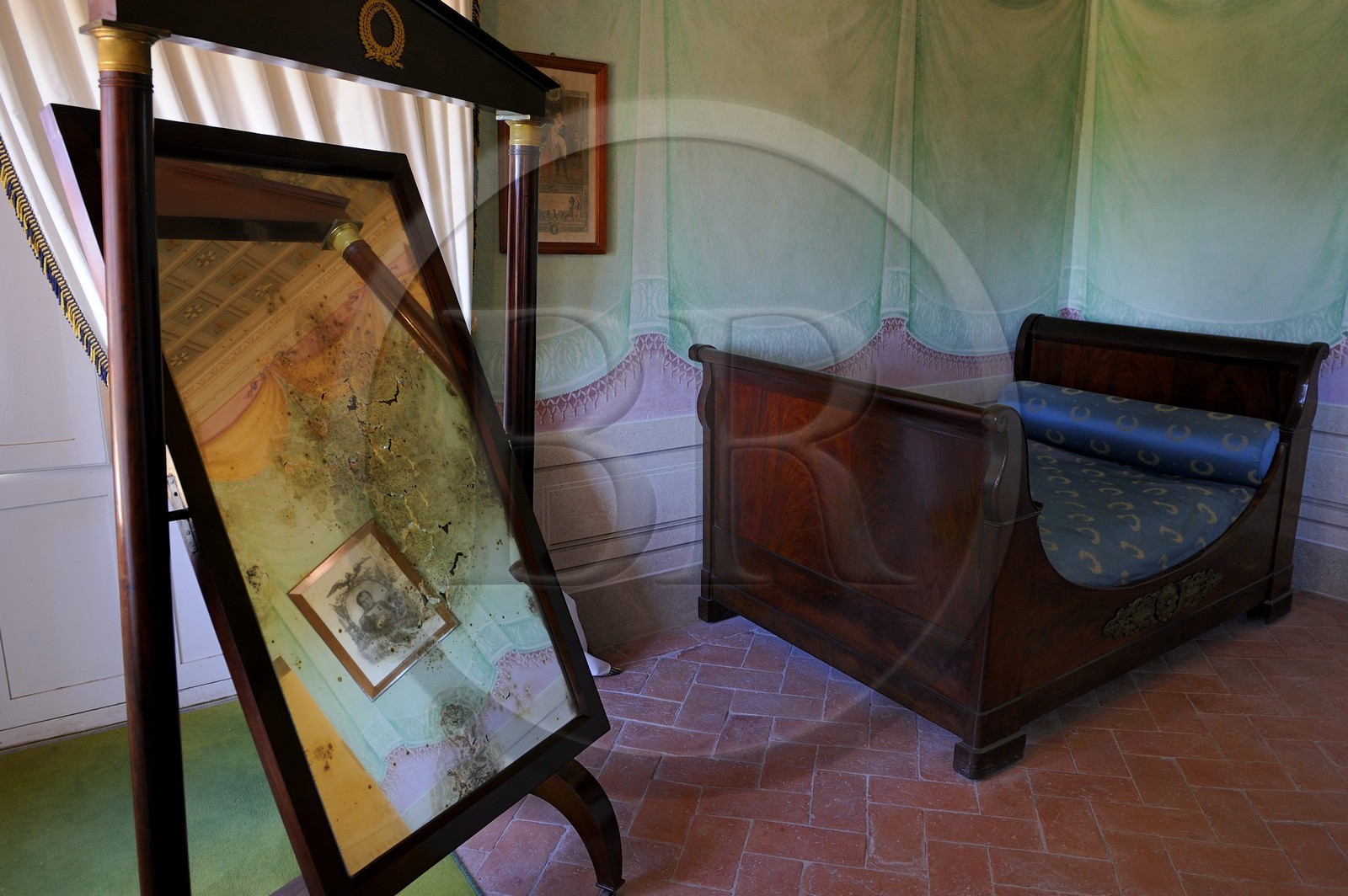 Italy, Tuscany, Elba Island, San Martino, the Villa Napoleonica bought by Napoleon 1st during his exile, the apartments of the villa of the Emperor