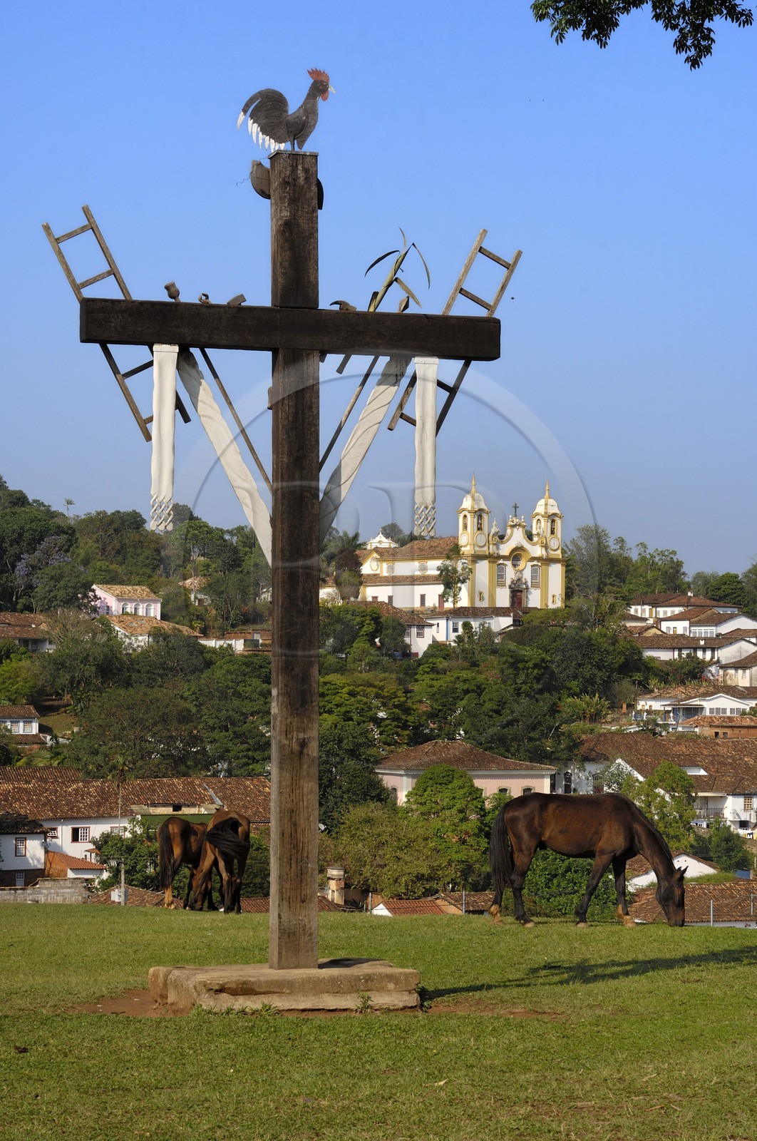 Brazil, Minas Gerais state, Tirandentes, Matriz de Santo Antonio, Santo Antonio church (Gold Route, Estrada Real)
