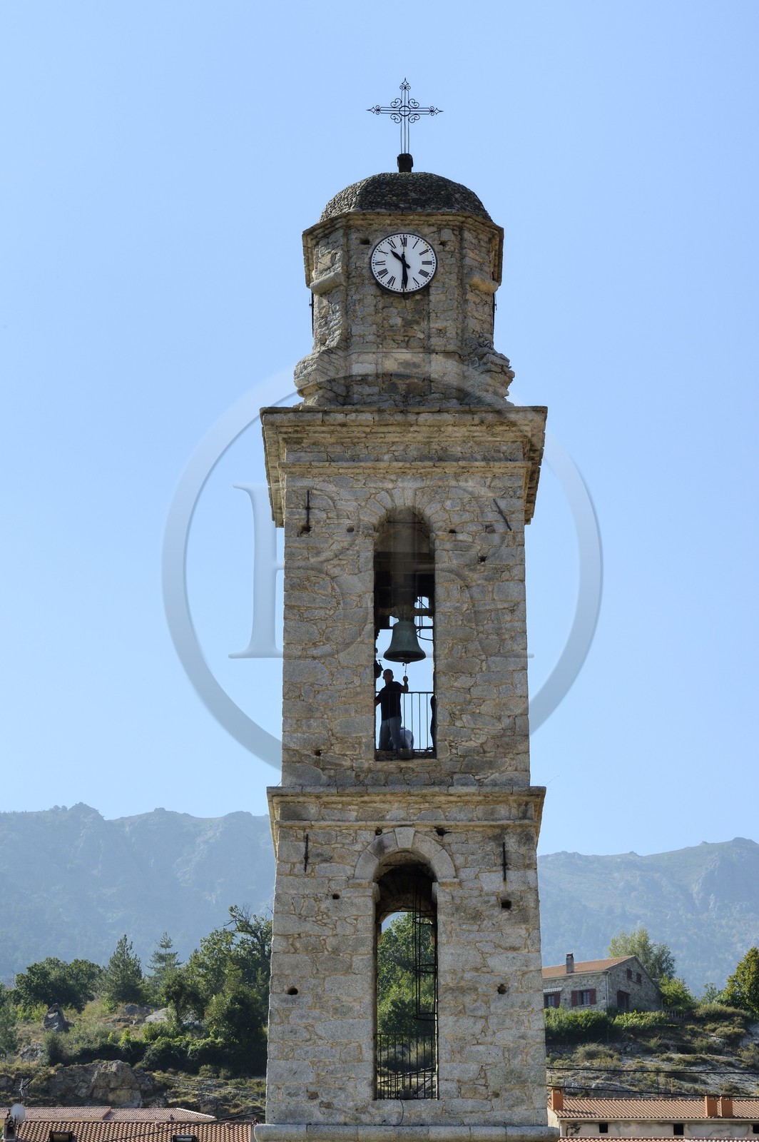France, Haute-Corse (2B), région du Niolu (Niolo), Casamaccioli, fête de la Santa du Niolu où l'on célèbre la Nativité de la Vierge