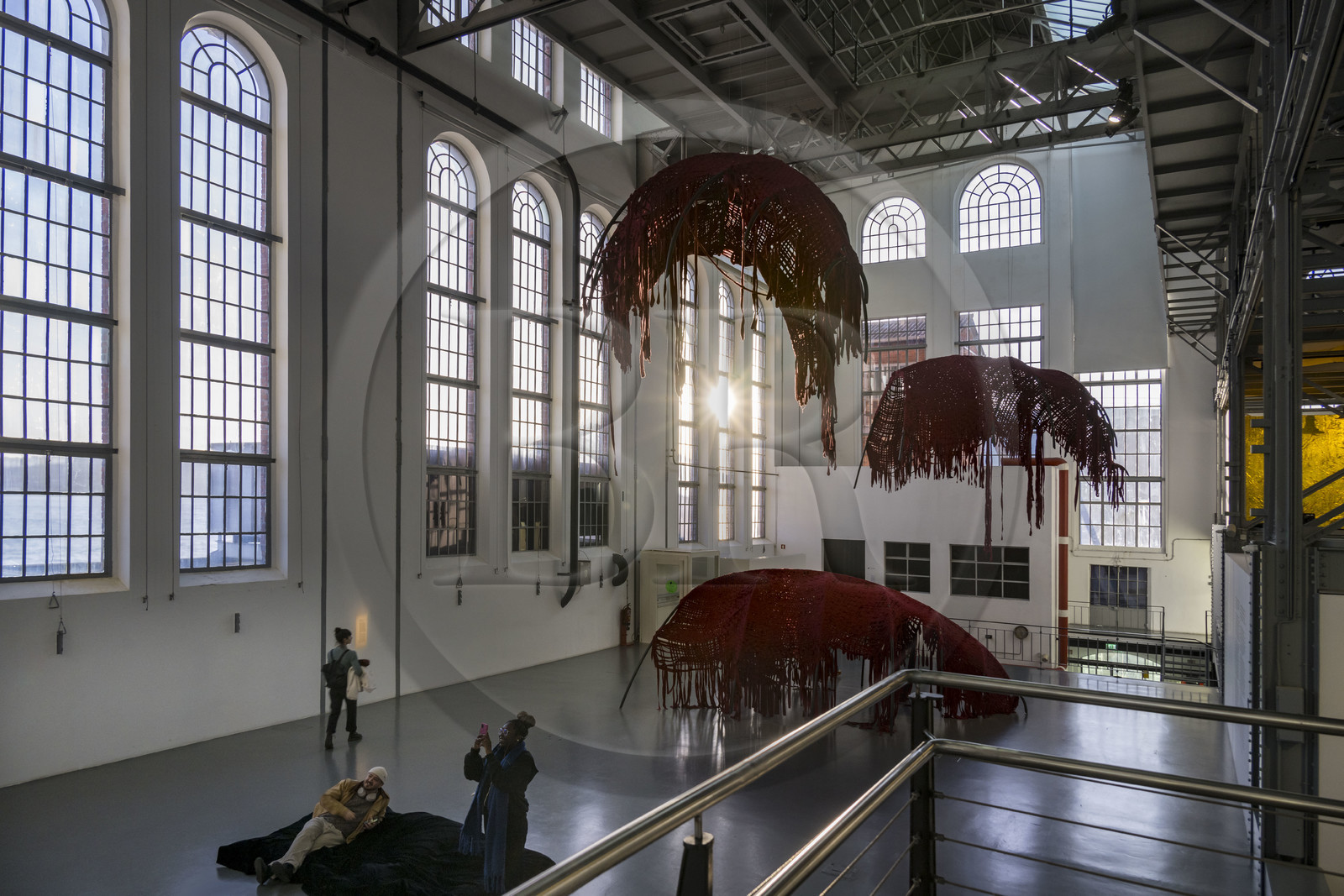 Portugal, Lisbonne, quartier de Belem, MAAT (Musée d'Art, Architecture et Technologie ou Museu de Arte, Arquitetura e Tecnologia) sur les bords du Tage, musée de l'électricité et expositions d'art moderne dans l'ancienne centrale thermique Central Tejo
