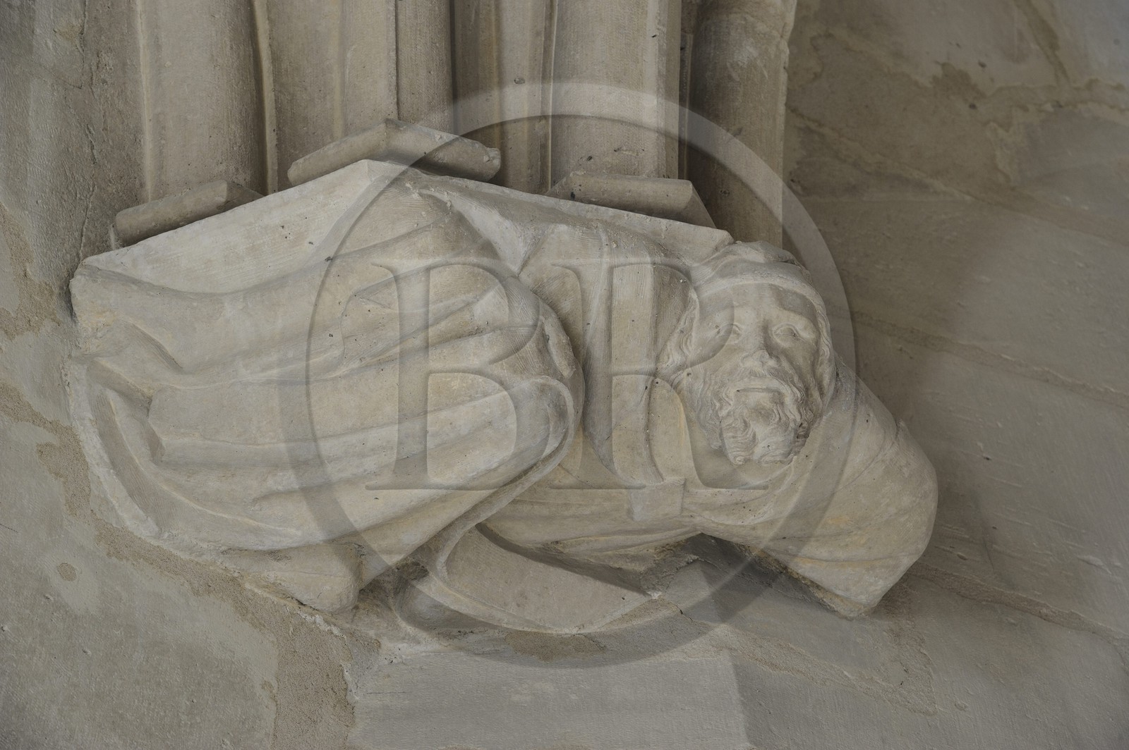 France, Val de Marne, Vincennes, Chateau de Vincennes, the dungeon, room of the Children at the third floor, console or tail piece