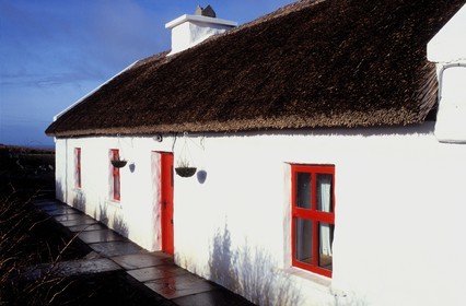 Republic of Ireland, Clare county, traditional house near Roadford