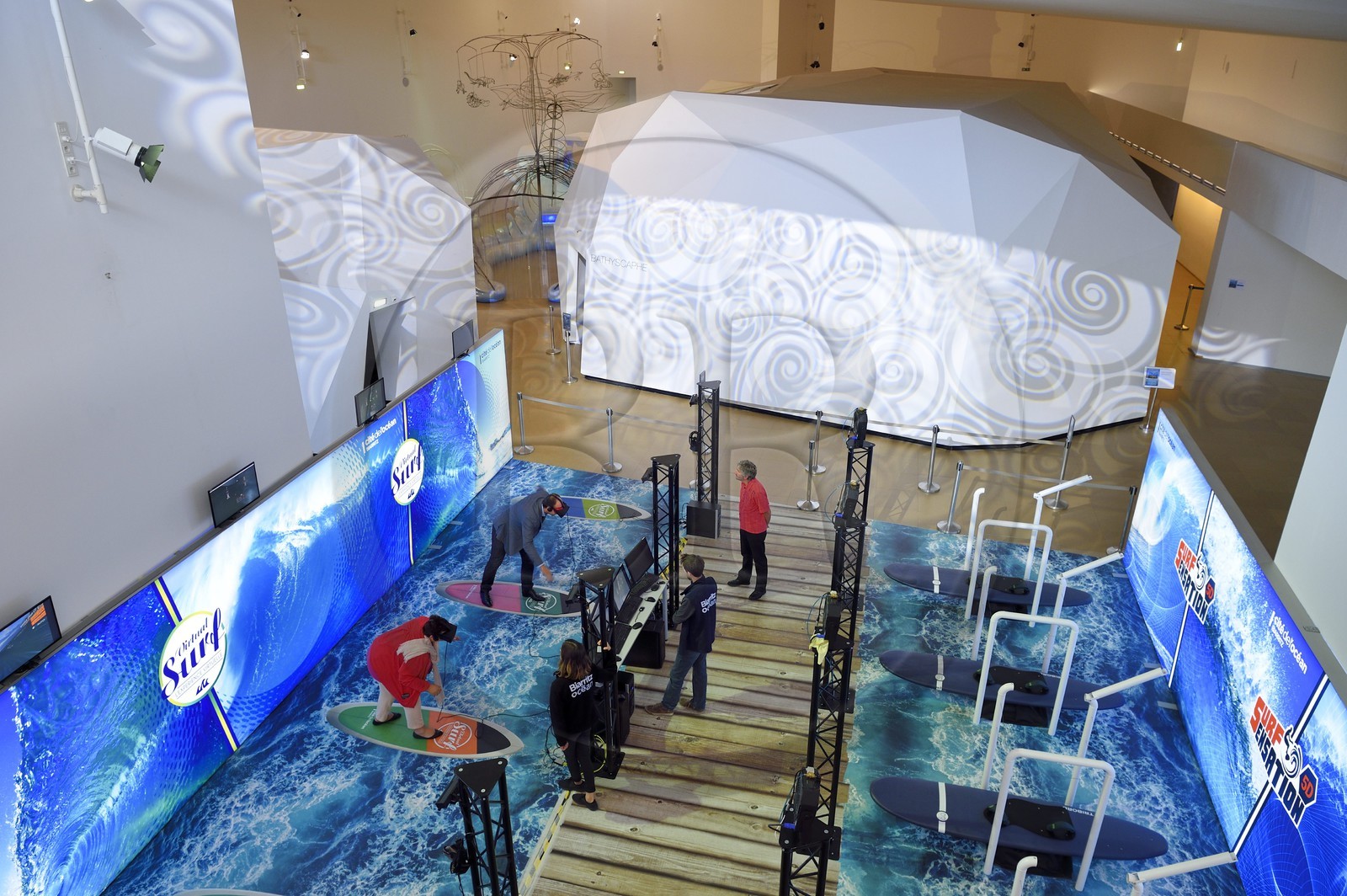 France, Pyrénées-Atlantiques (64), Pays-Basque, Biarritz, la Cité de l'Océan et du Surf de l'architecte Steven Holl