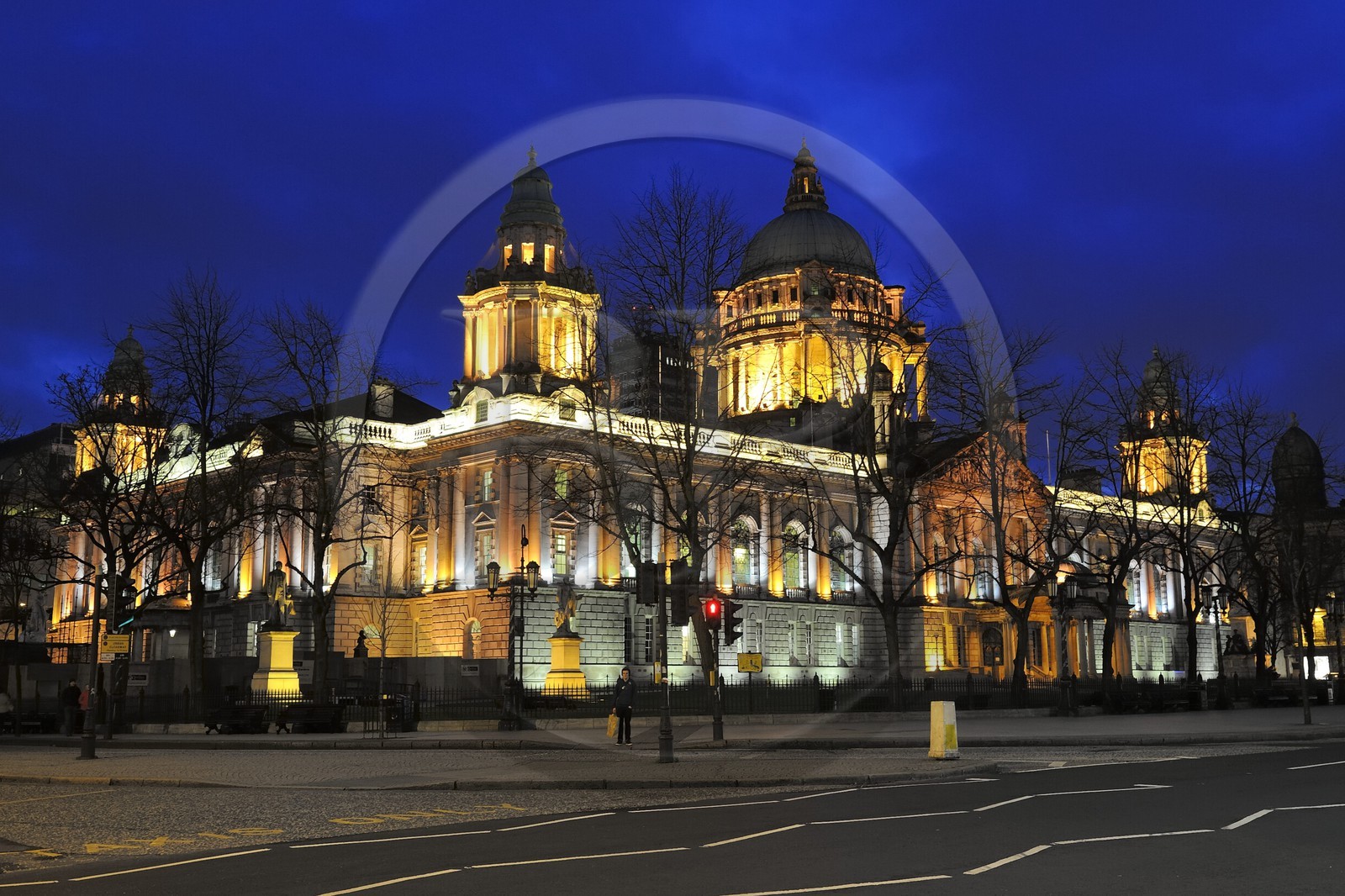 United Kingdom, Northern Ireland, Belfast, the City Hall on Donegall square