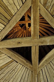 France, Loir et Cher (41), Vallée de la Loire classée Patrimoine Mondial de l' UNESCO, château de Chambord, charpente des combles de la tour Dieudonné