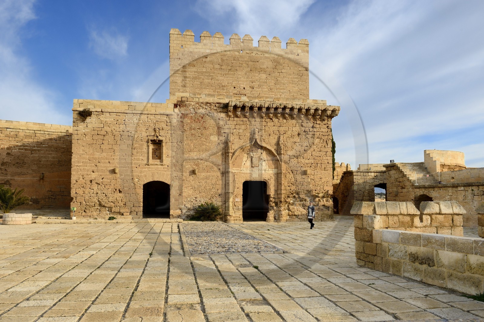 Spain, Andalusia, Almeria, the Alcazaba fortress, Torre del Homenaje