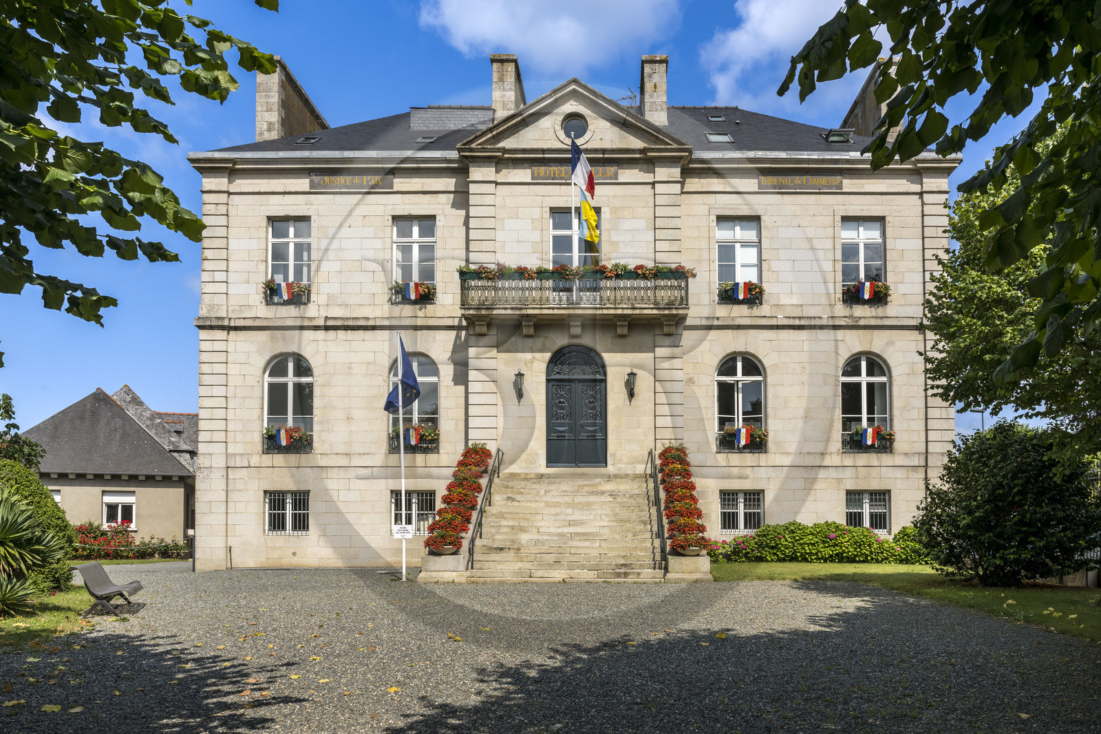 France, Côtes d'Armor (22), Paimpol, maison d'armateur de la famille Allenou du milieu XIXème siècle devenue Hotel de Ville