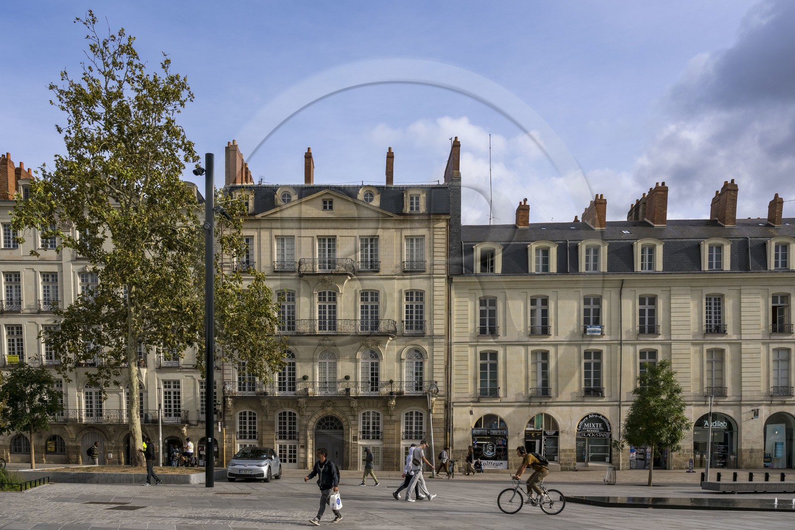 France, Loire Atlantique, Nantes, in the center investment building known as the Temple of Taste, a former private mansion at 16 allée Duguay-Trouin built in 1753 by the architect Pierre Rousseau for the shipowner Guillaume Grou