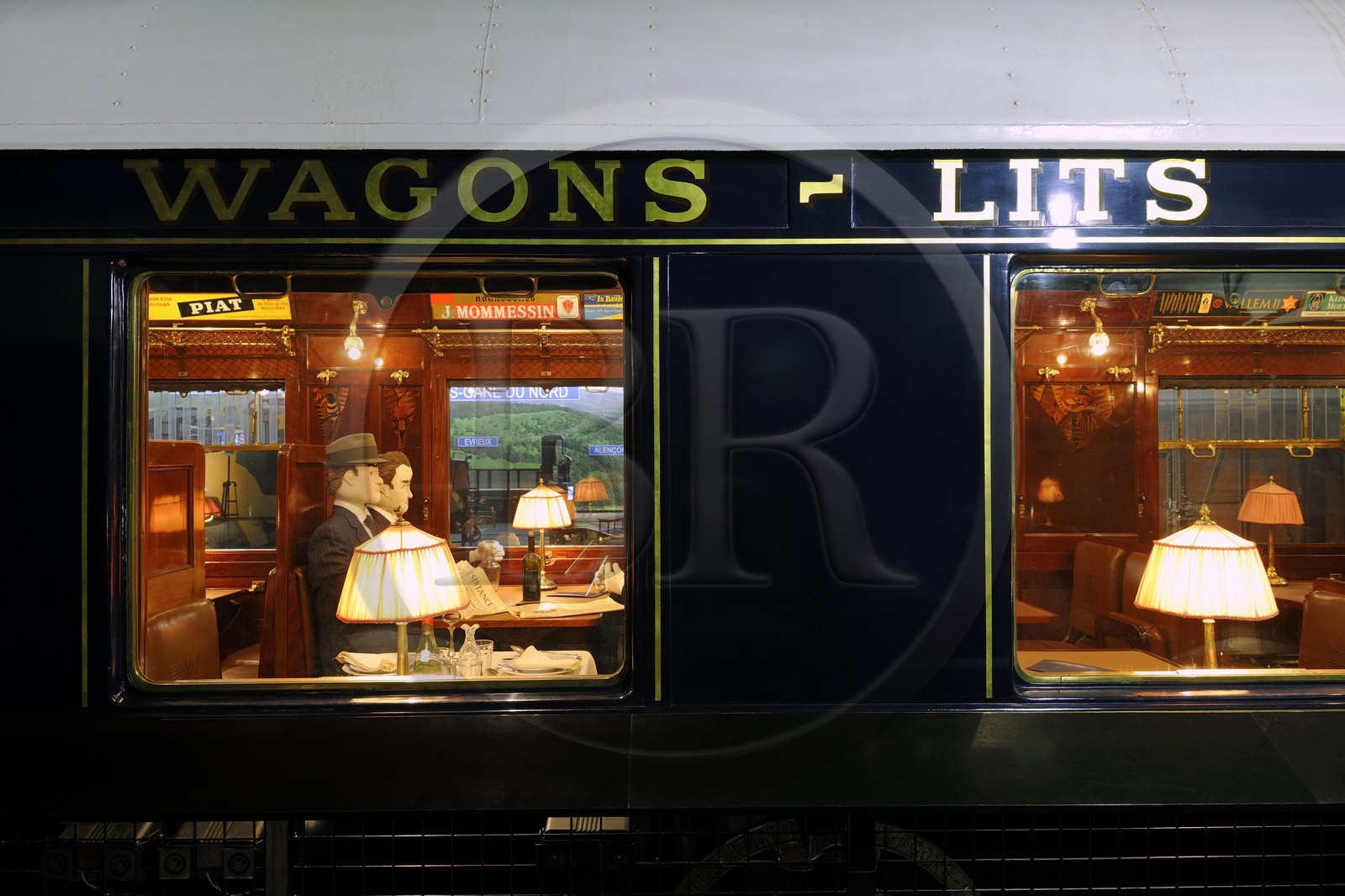 France, Haut-Rhin (68), Mulhouse, le musée Cité du train, la Compagnie des wagons-lits