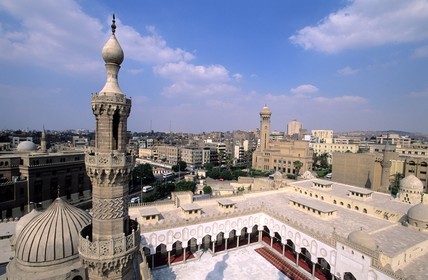Egypte, Le Caire, la vieille ville musulmane depuis la Mosquée El-Azhar