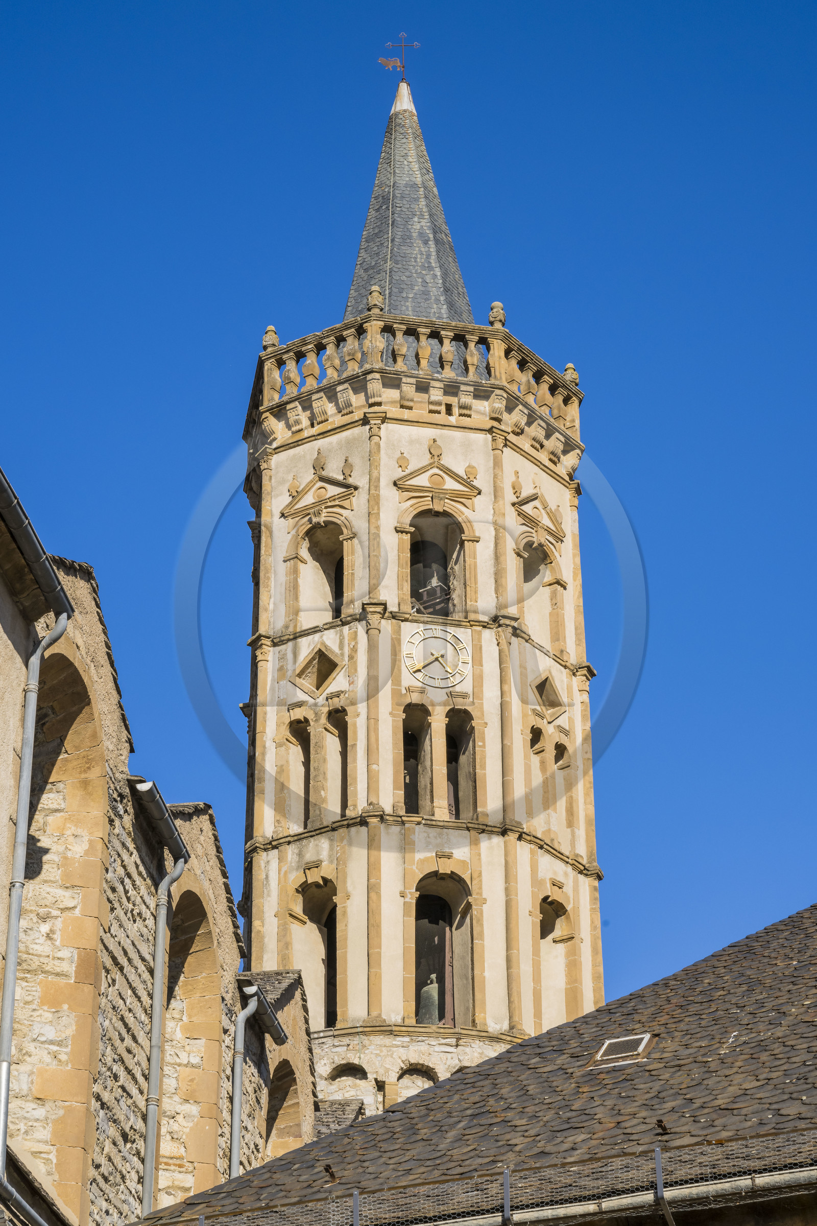 France, Aveyron, Millau, Notre-Dame de l'Espinasse church from the 12th century