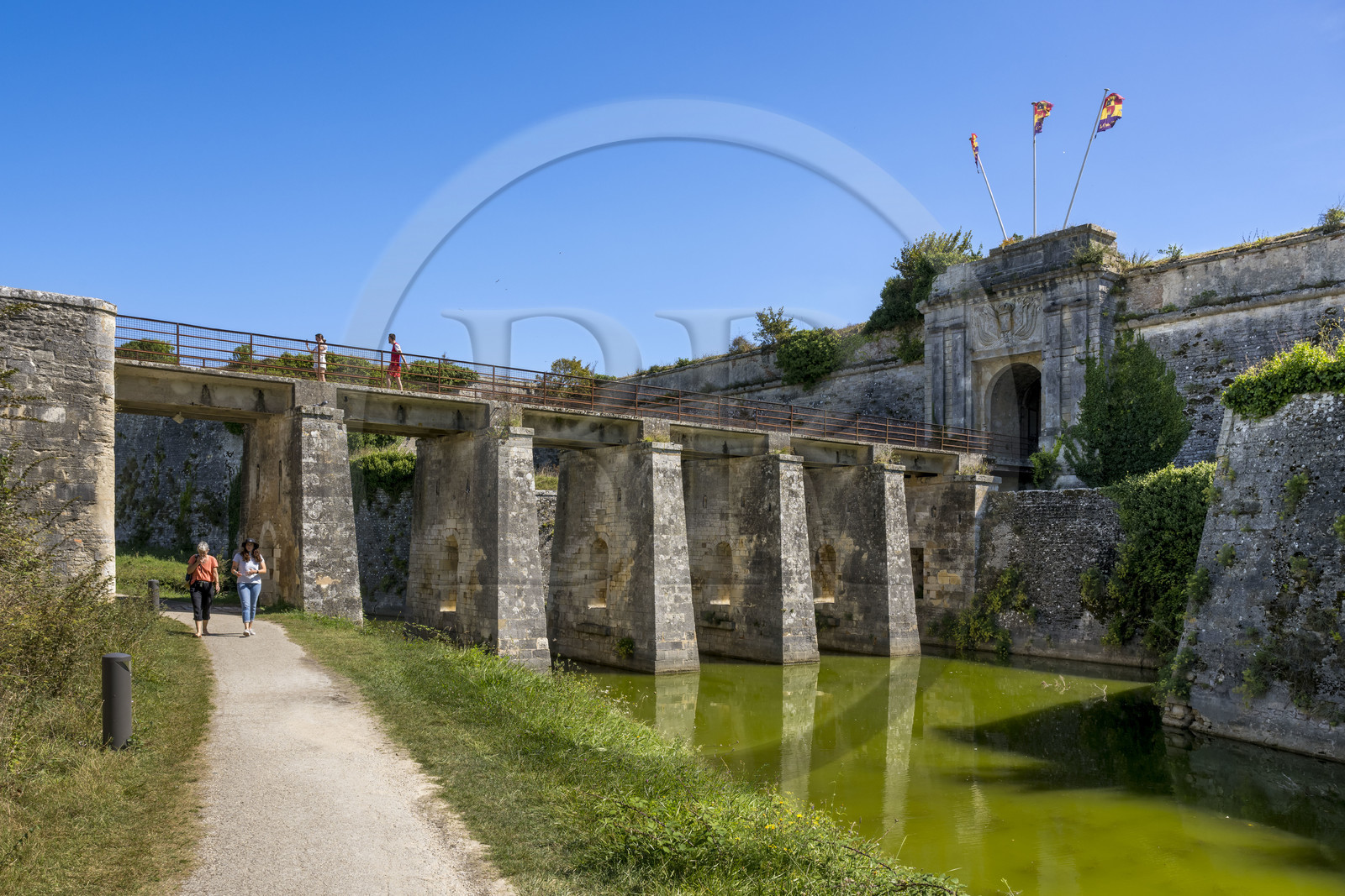 France, Charente Maritime, Oleron island, le Chateau-d'Oleron, the Royal Gate, one of the main accesses to the citadel