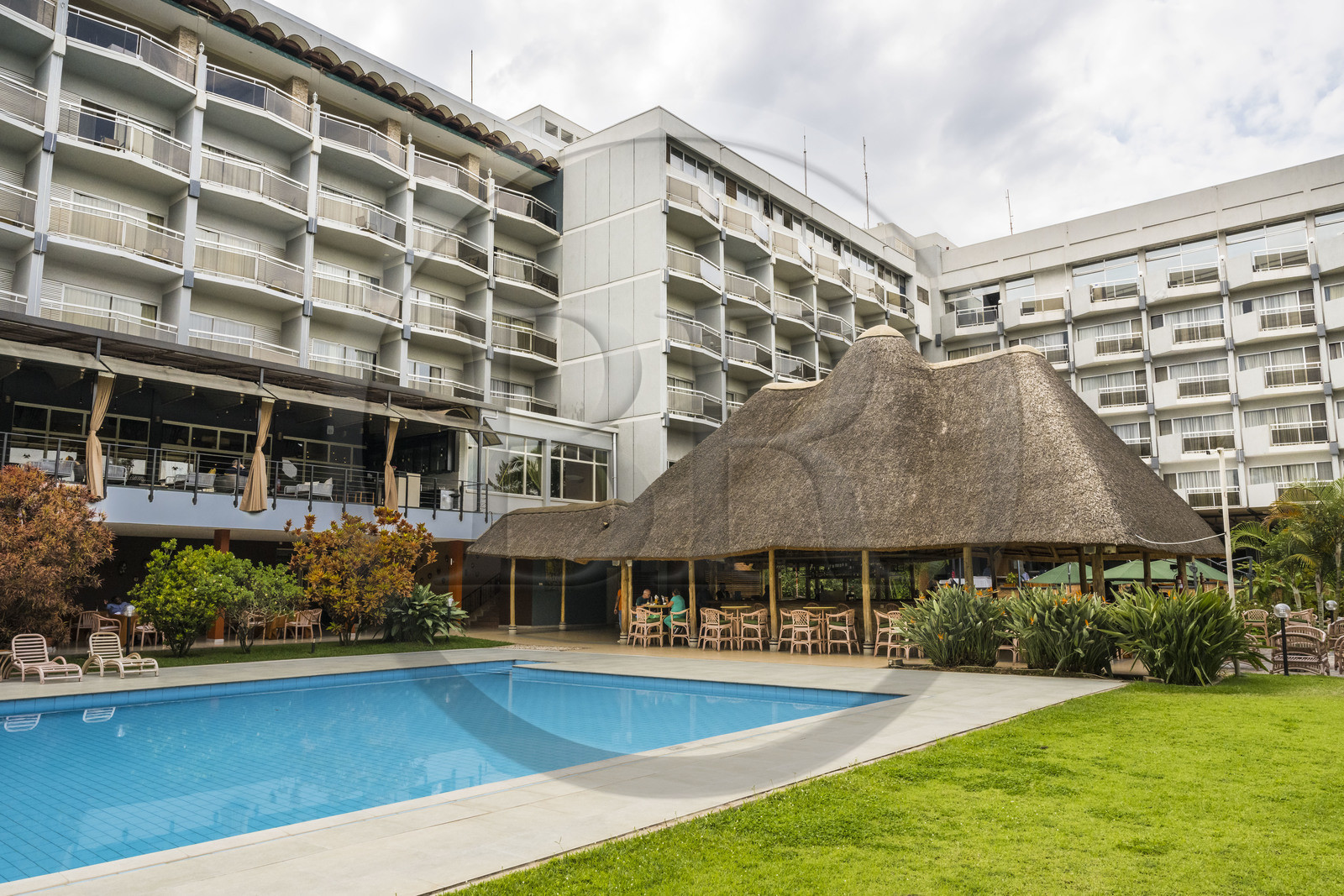 Rwanda, Kigali, Kigali CBD city center, Hotel des Mille Collines, historical premier grand hotel from the country