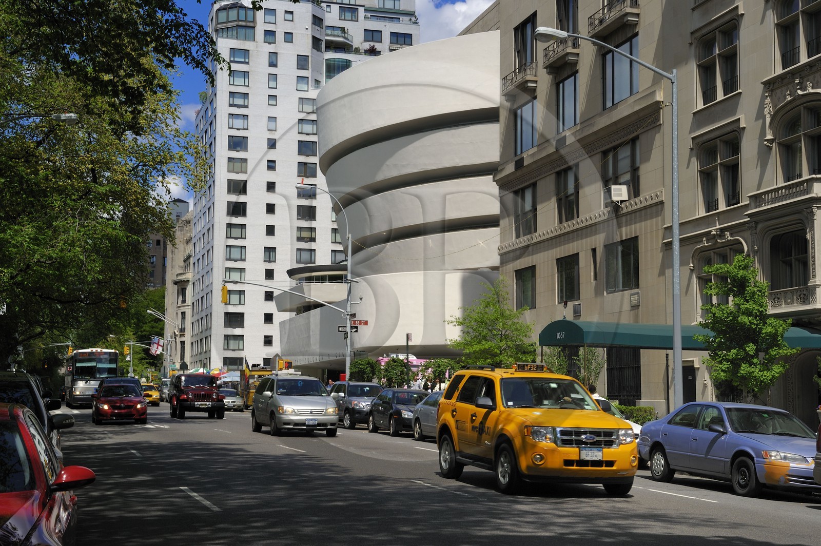 Etats-Unis, New York, Manhattan, musée Solomon R. Guggenheim de l'architecte Frank Lloyd Wright