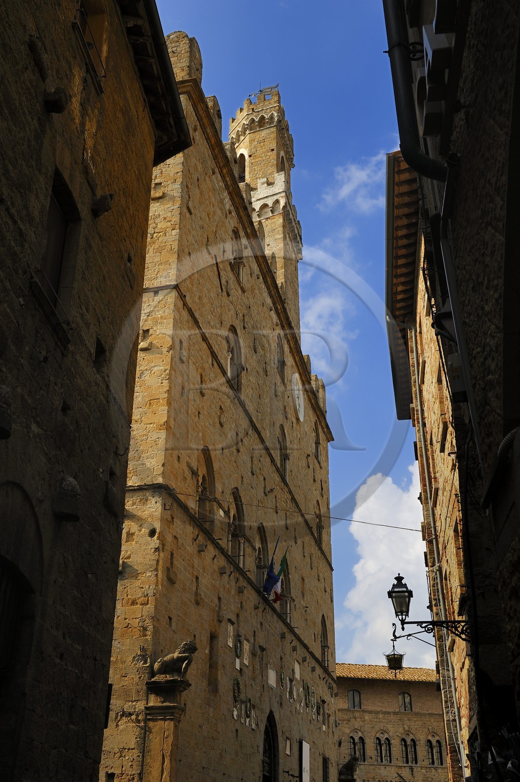 Italie, Toscane, Val di Cecina, Volterra, Piazza dei Priori, Palazzo dei Priori