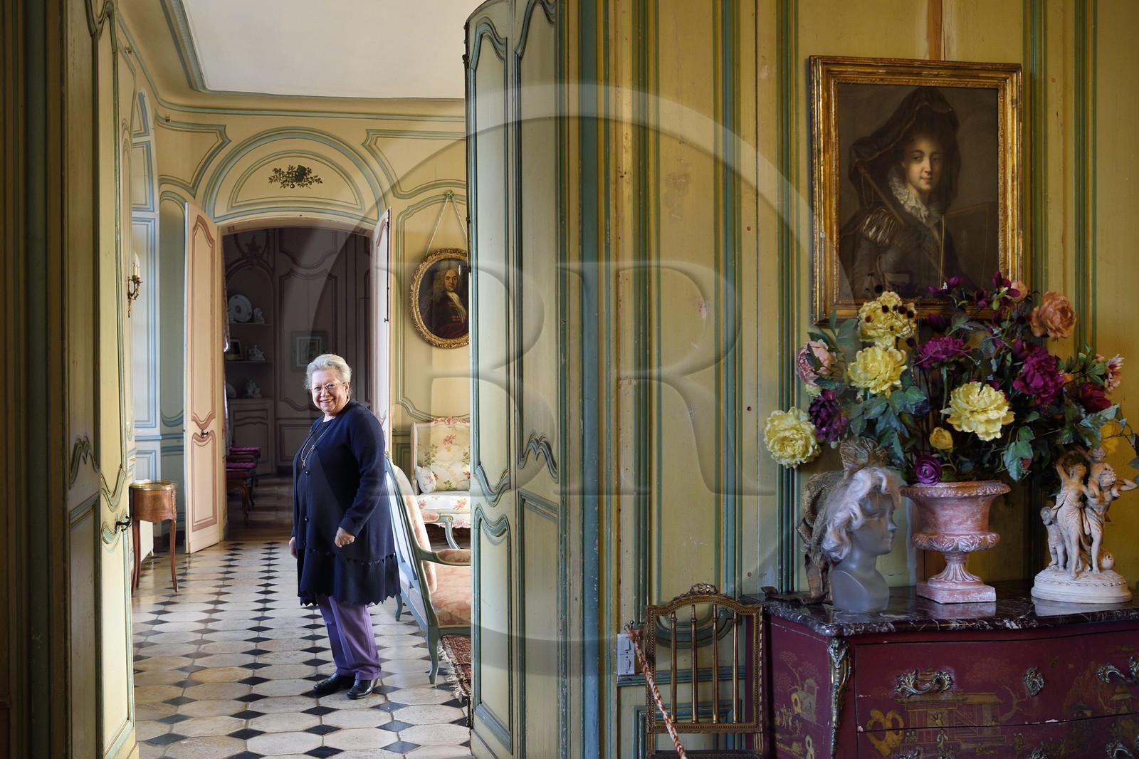 France, Seine-Maritime (76), Pays de Caux, Ermenouville, chateau de Mesnil-Geoffroy propriété de la princesse et du prince Kayali