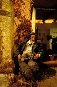 France, Bouches du Rhone, Les Baux de Provence village, labelled Les Plus Beaux Villages de France (The Most Beautiful Villages of France), ornamental figure museum