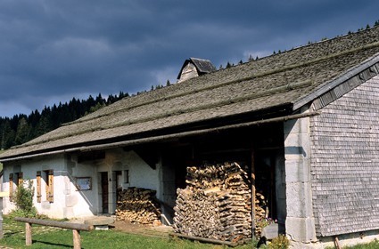 France, Doubs, La Combe des Cives, maison Michaud ecomuseum (farm from the 17th century)
