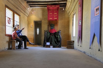 France, Paris (75), La tour (de) Jean-sans-Peur édifiée au XVe siècle, dernier vestige de l'hôtel des ducs de Bourgogne rue Étienne-Marcel, construite sur l'enceinte Philippe-Auguste, chambre dite de  Jean-sans-Peur