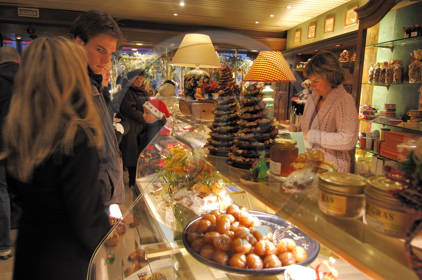 France, Bas Rhin (67), Strasbourg, la patisserie Winter a Noel