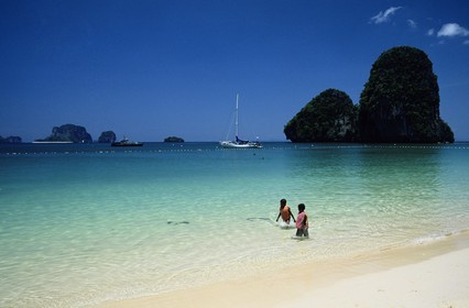 Thailand, Krabi province, Hat Tham Phra Beach