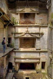 France, Dordogne (24), Rouffignac-Saint-Cernin-de-Reilhac, chateau de l'Herm