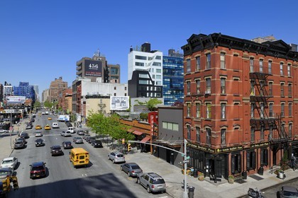 Etats-Unis, New York, Manhattan, Meatpacking district (Gansevoort Market), la 10th Avenue vers W17th Street