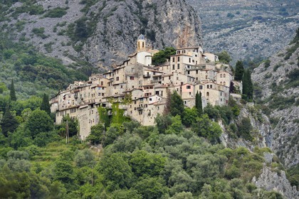 France, Alpes-Maritimes (06), le village perché de Peillon
