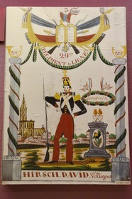 France, Bas Rhin, Bouxwiller, Jewish Alsatian museum in the former synagogue, outfielder David Hirsch certificate of commitment in 1830