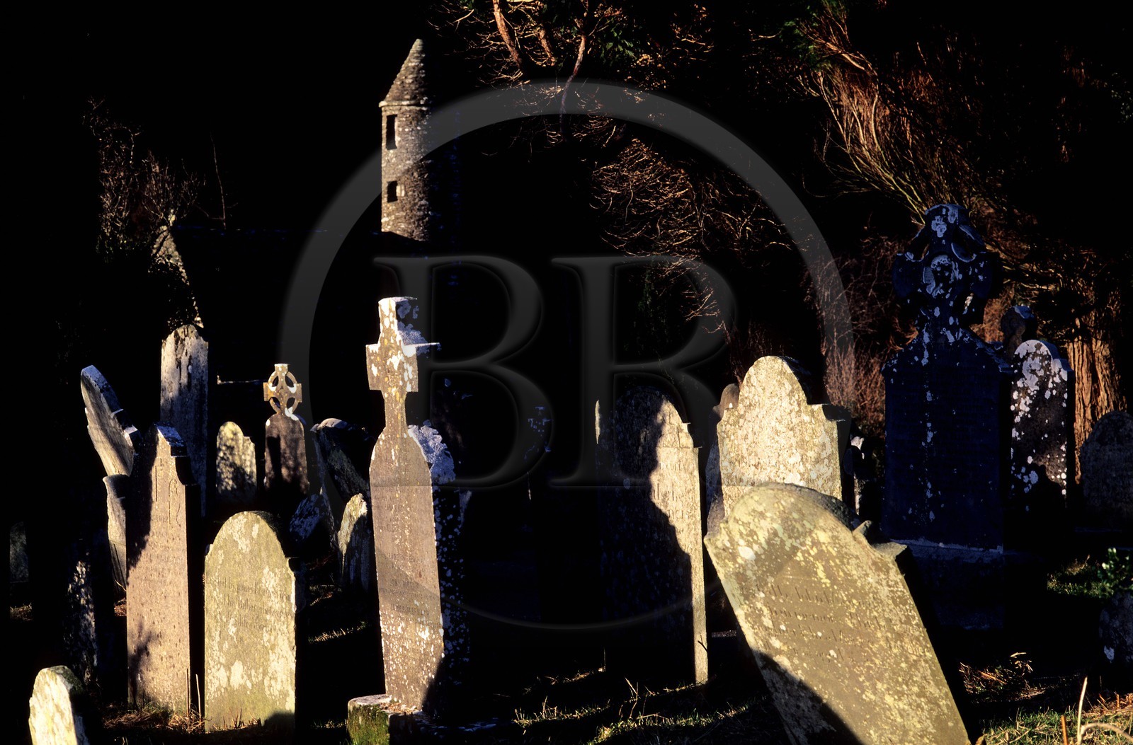 Republic of Ireland, County of Wicklow, Glendalough cemetery