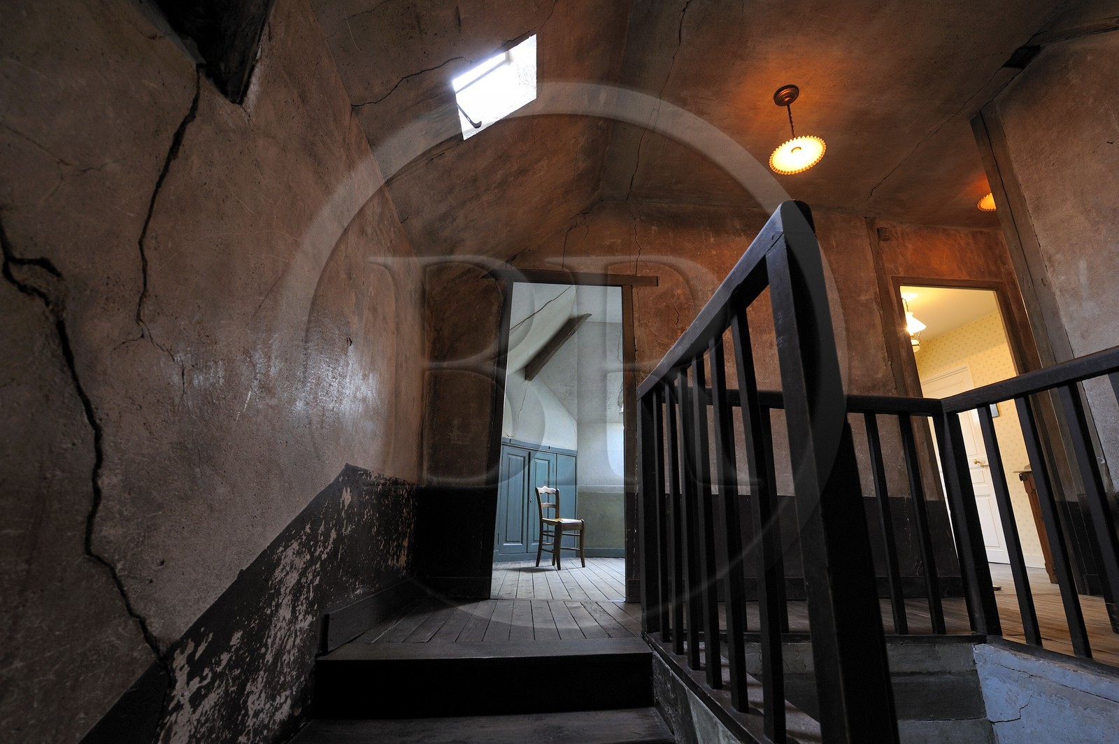 France, Val-d'Oise (95), parc naturel régional du Vexin français, Auvers-sur-Oise, auberge Ravoux, la chambre de Van Gogh sous les toits dans laquelle il est décédé