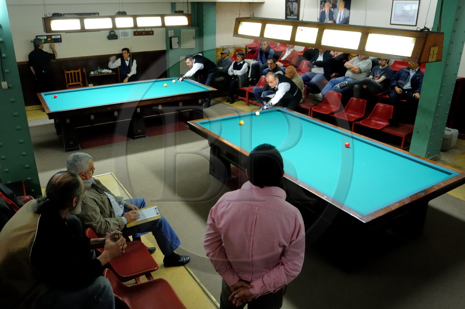 Argentine, Buenos Aires, quartier de Monserrat, Los 36 Billares, salle de billard et école de tango sur Avenida de Mayo