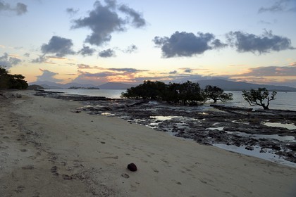 France, Ile de Mayotte, Petite-Terre, Labattoir, la plage des Badamiers