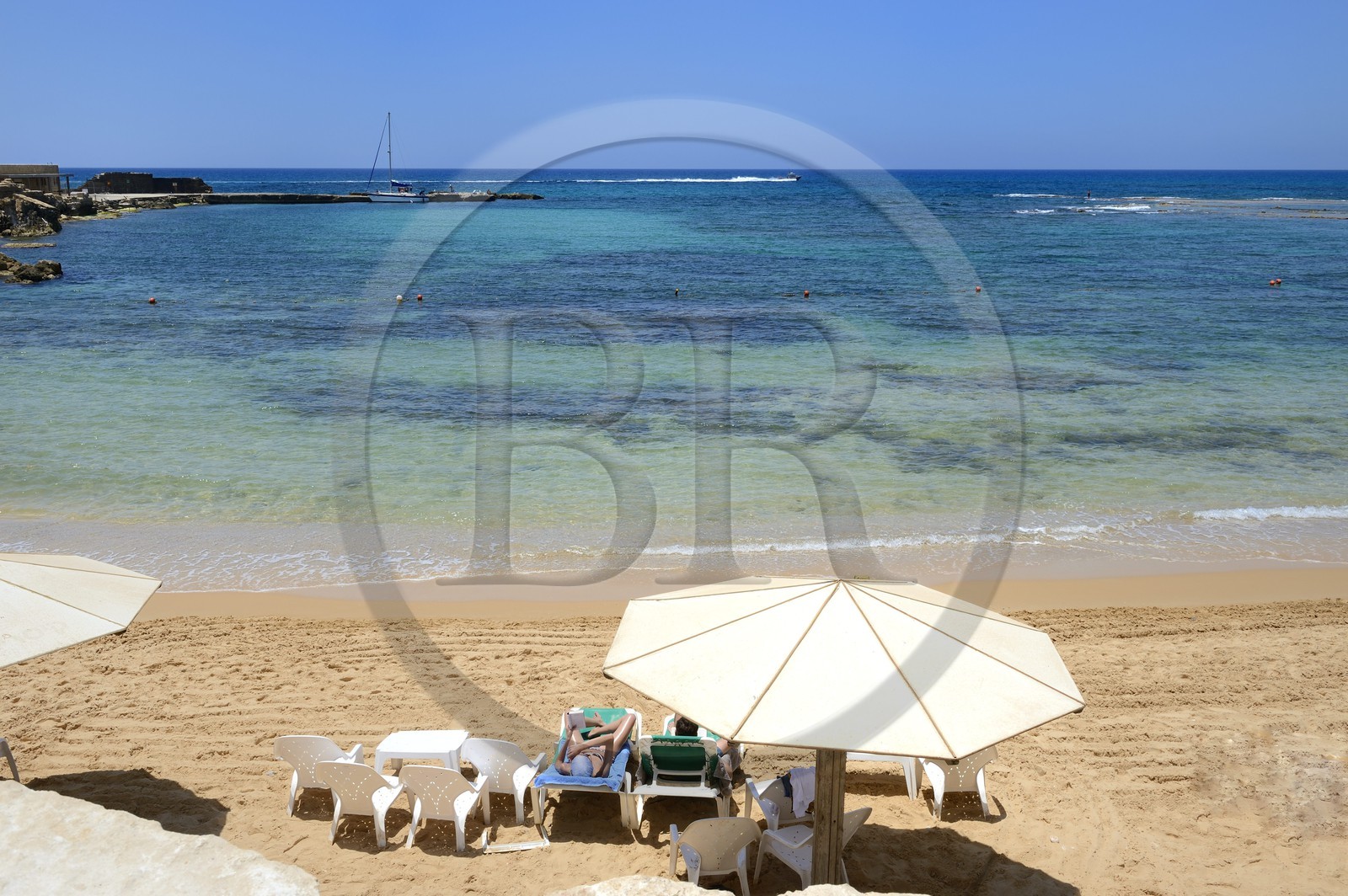 Israel, Haifa District, Caesarea (Caesarea Maritima), ruins of Caesarea, the Roman hippodrome