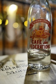 France, Rhône (69), Lyon, site historique classé Patrimoine Mondial de l'UNESCO, bouchon lyonnais le Café des Fédérations rue Major Martin