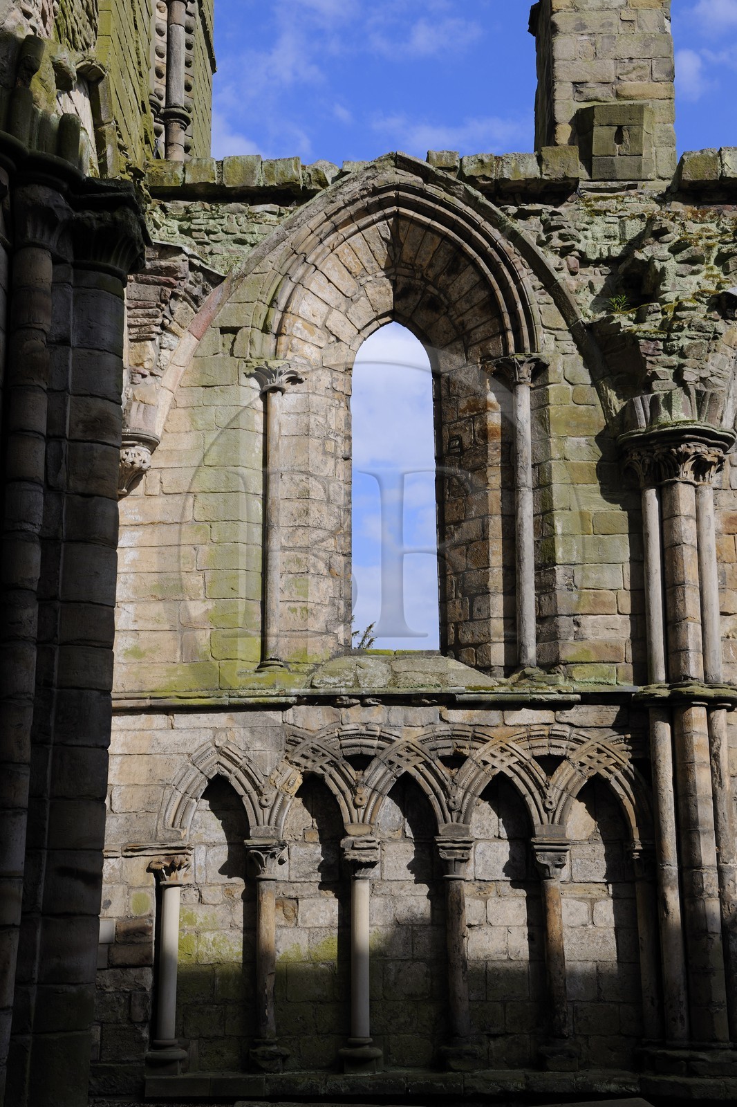 Royaume-Uni, Ecosse, Edimbourg, les ruines de l'abbaye de Holyrood
