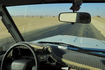 Egypte, désert libyque, le Désert Blanc au nord de Farafra