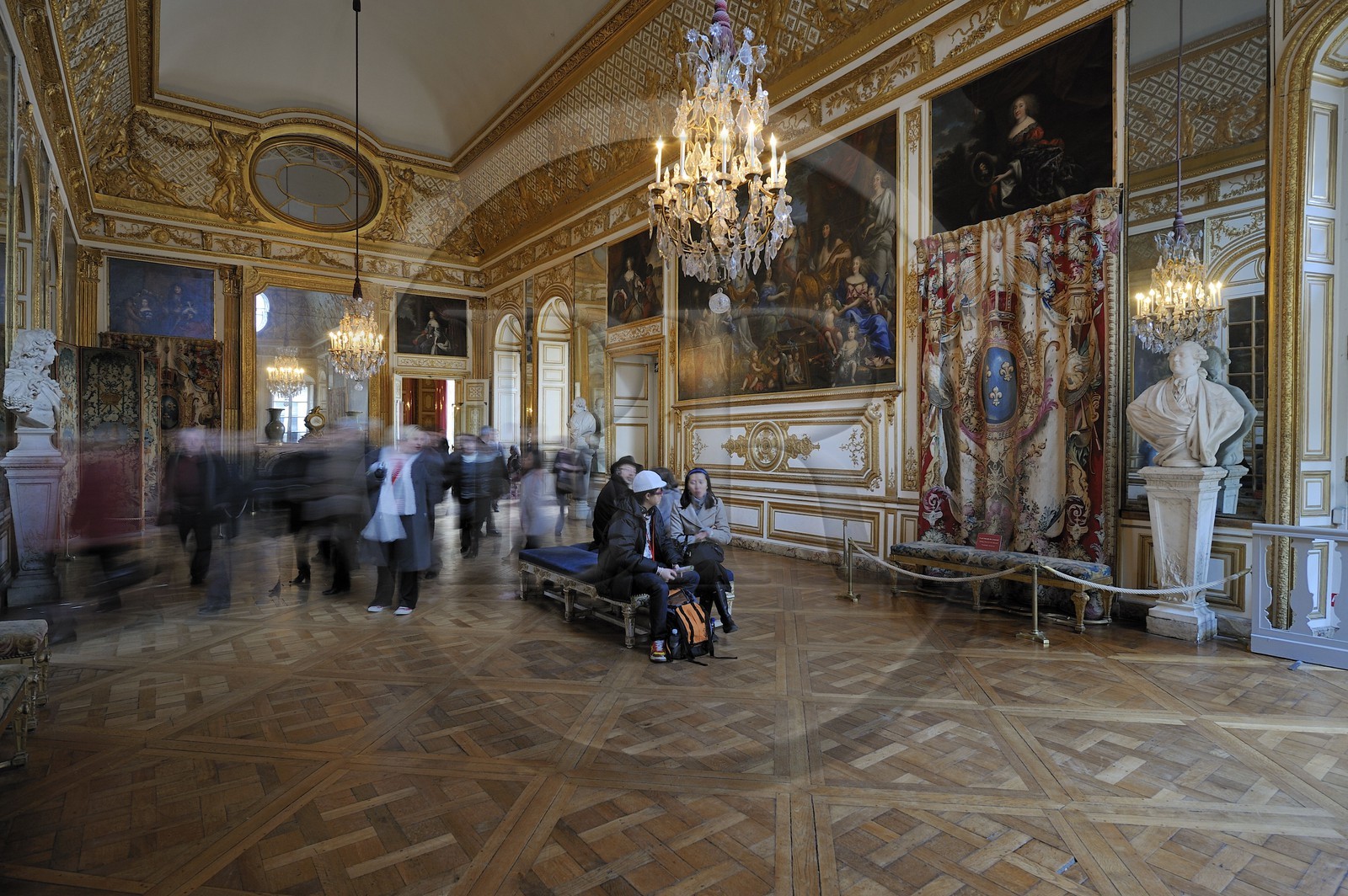 France, Yvelines, Chateau de Versailles, listed as World Heritage by UNESCO, the King's Apartments, the Oeil-de-Boeuf Drawing room