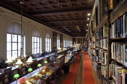 France, Paris, Saint Germain des Pres district, Ecole nationale superieure des Beaux-Arts (Fine Arts school), the library in the Palais des Etudes (Palace of Studies)