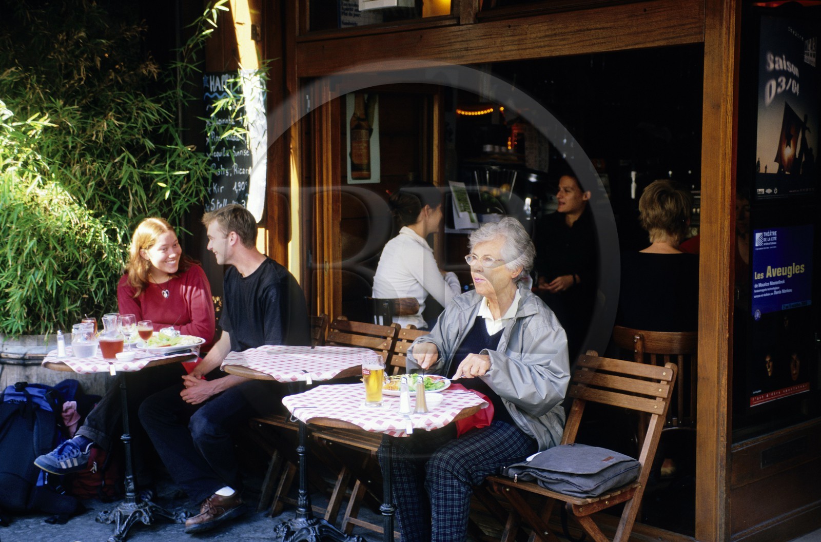France, Paris (75), quartier du faubourg Saint-Antoine, Café-restaurant Chez Paul rue de Charonne