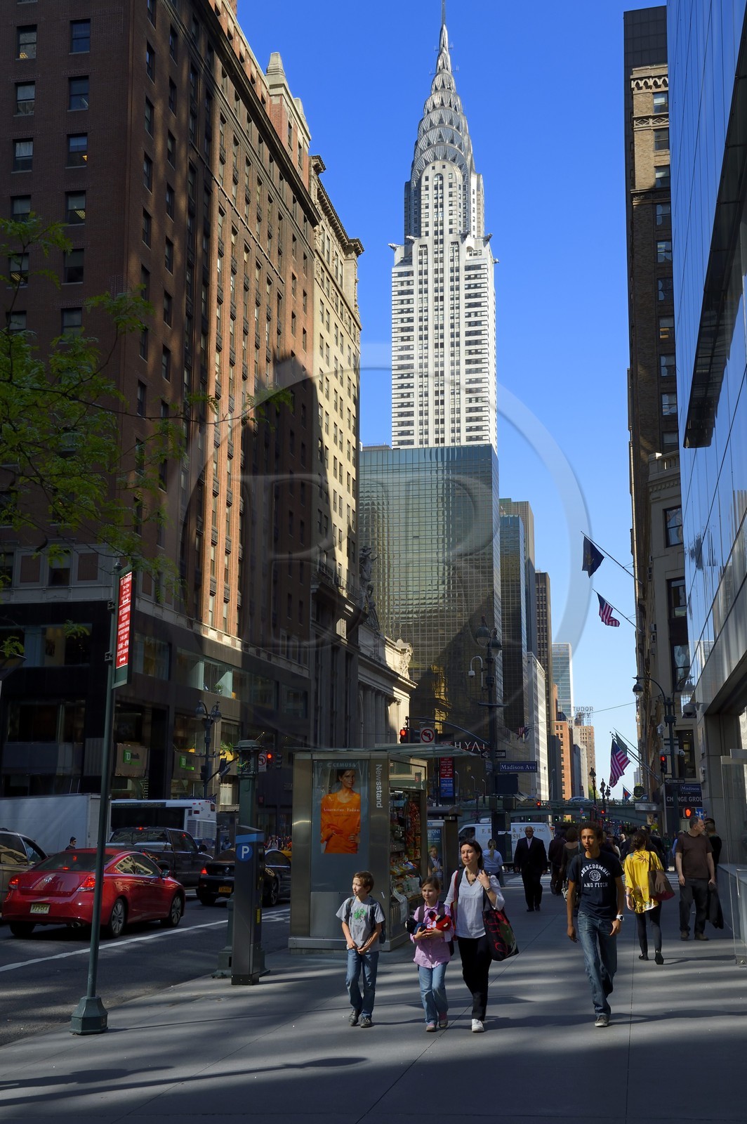 Etats-Unis, New York, Manhattan, Midtown, 42nd Street et le Chrysler Building