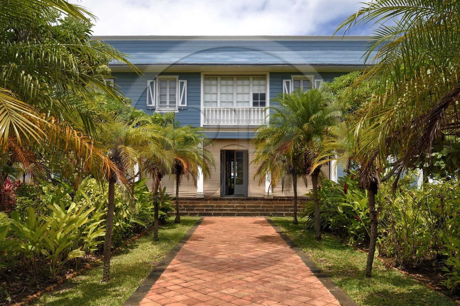 France, Ile de la Reunion, ville de Saint-Pierre, la maison Orré rue Désiré-Barquissau construite entre 1825 et 1856