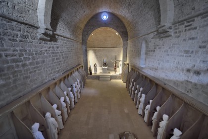 France, Var (83), Massif des Maures, Collobrières, chartreuse de la Verne, office des moniales de Bethléem